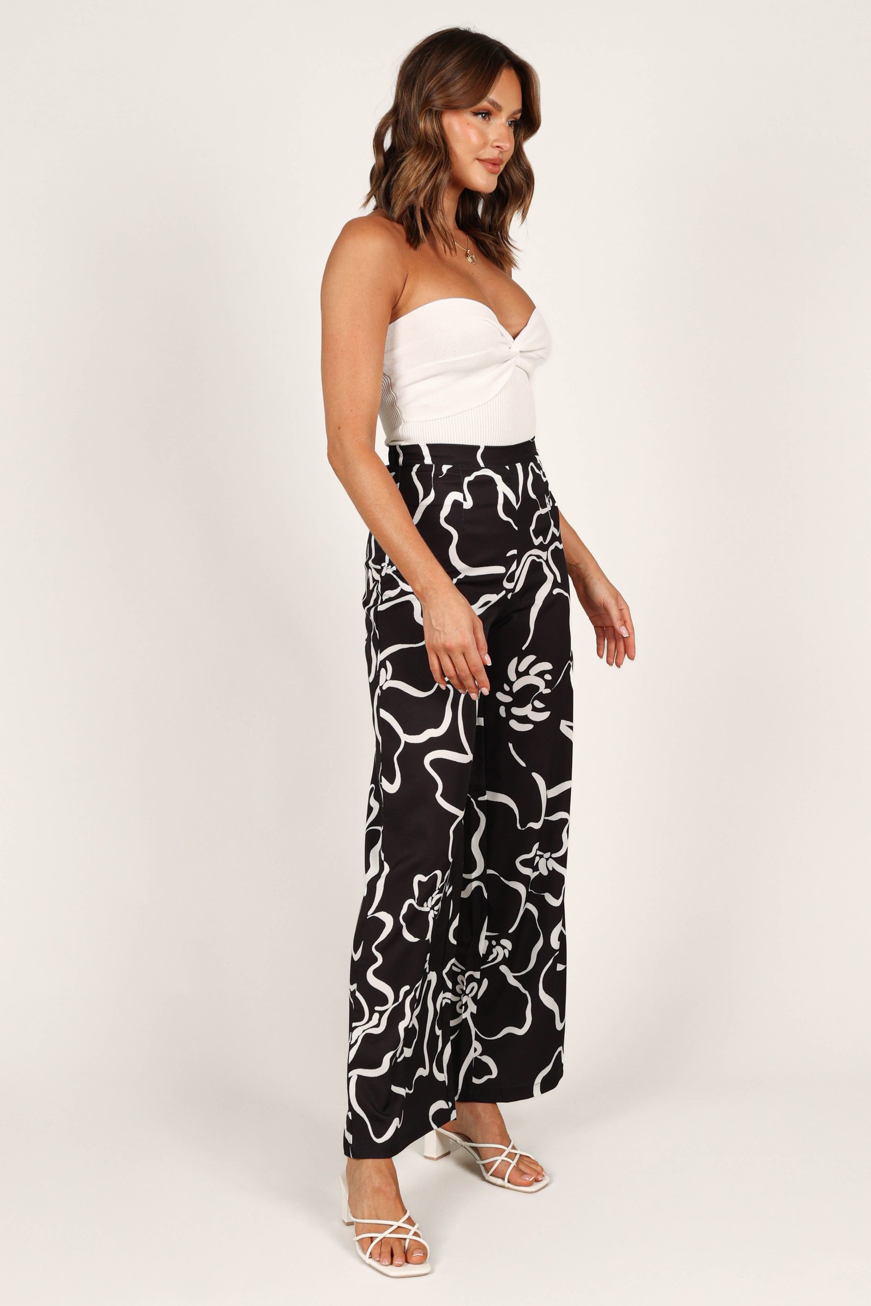 York Pant - White Black Floral - Image 9