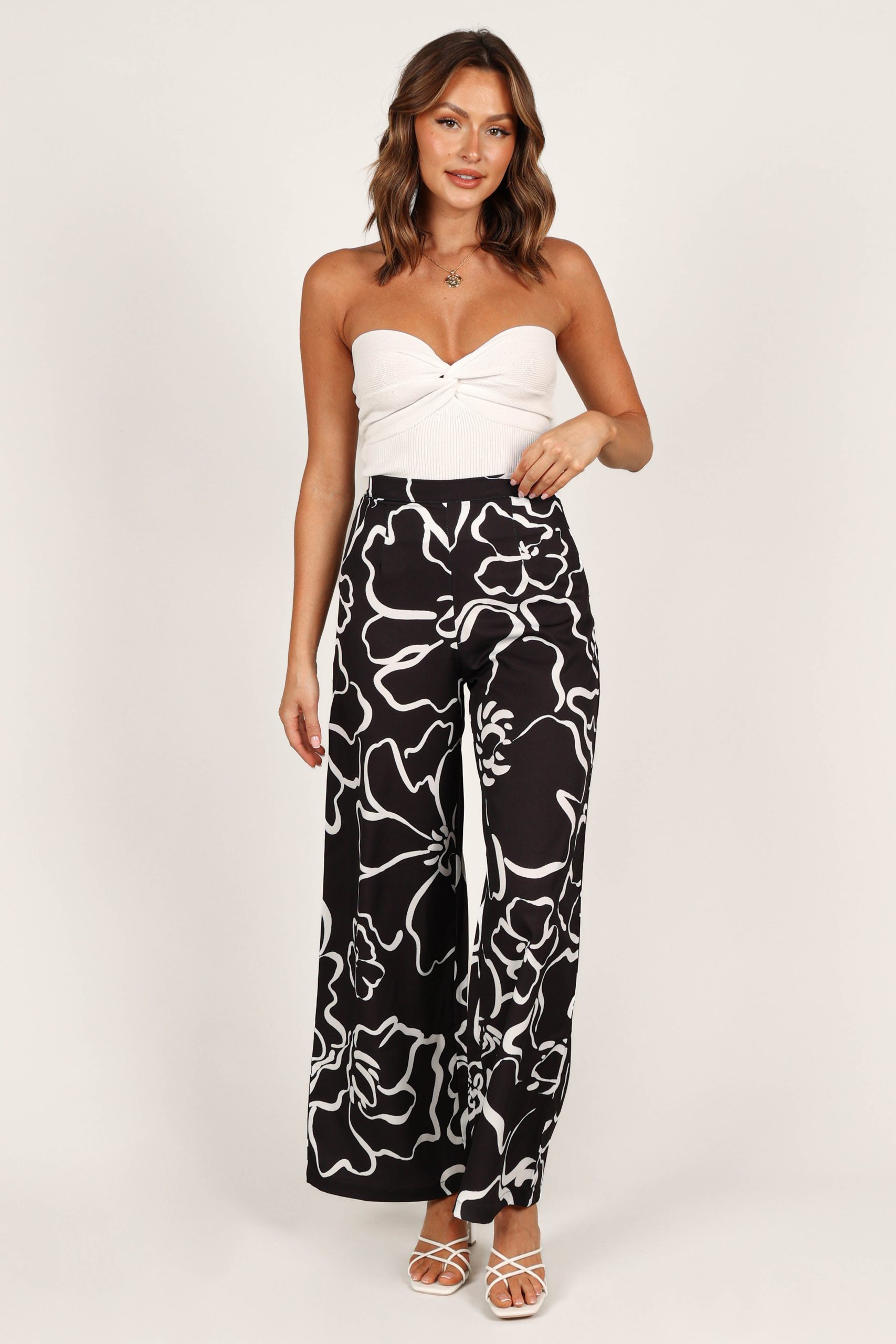 York Pant - White Black Floral - Image 10