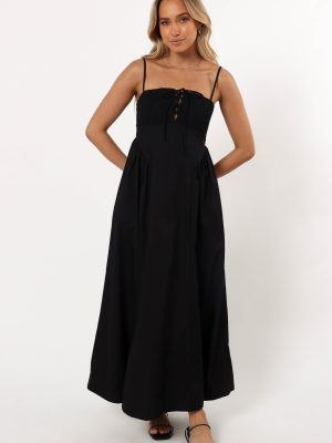 Alena Midi Dress - Black