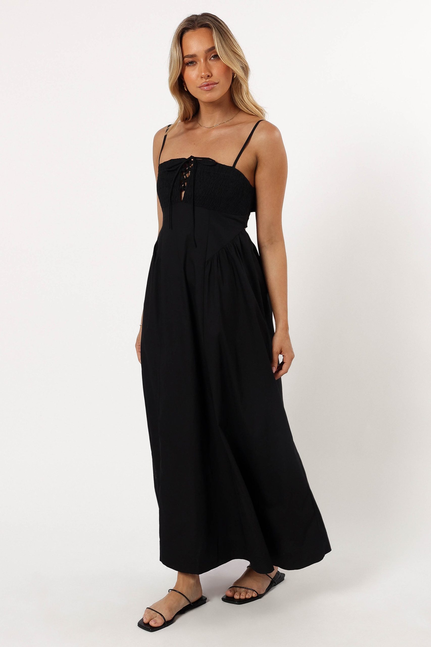 Alena Midi Dress - Black - Image 4