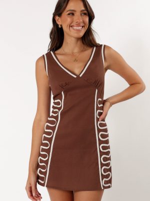 Alexa Mini Dress - Chocolate