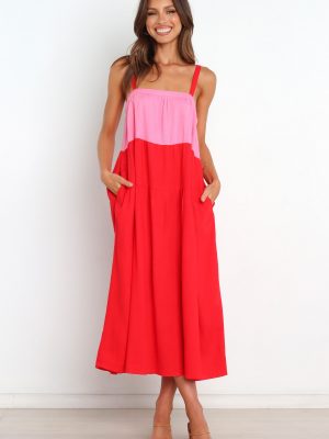 Aliana Dress - Pink Splice