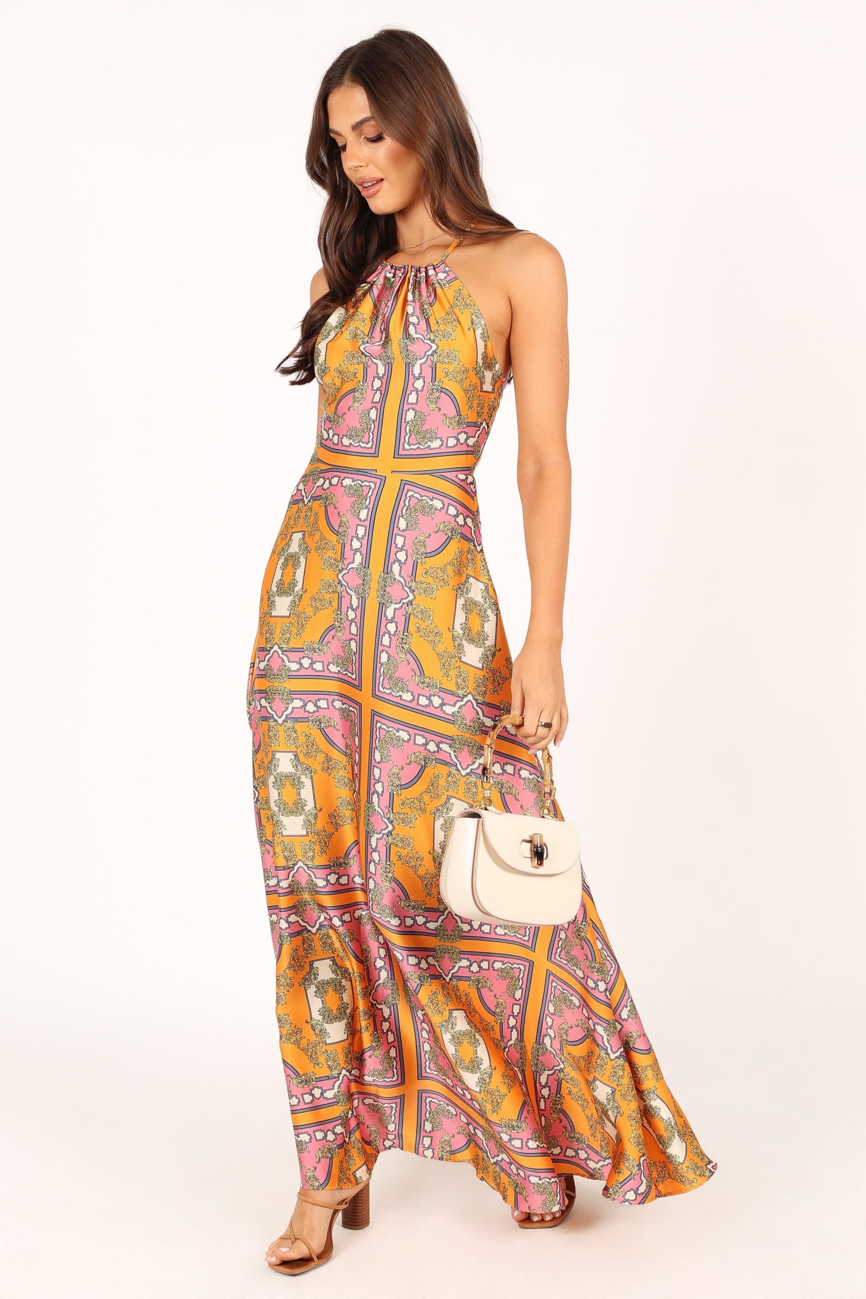 Amara Maxi Dress - Tangerine - Image 3