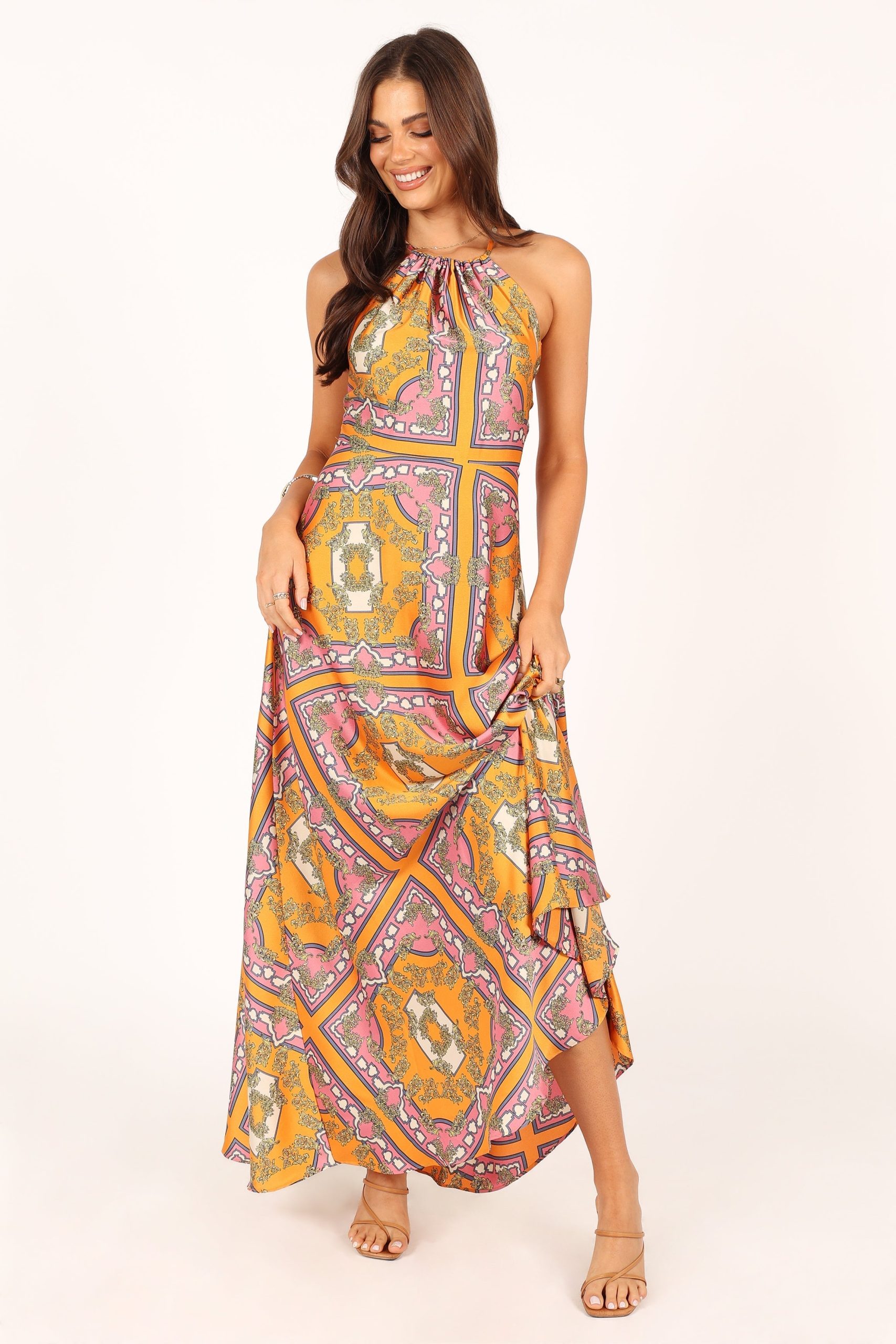 Amara Maxi Dress - Tangerine - Image 5