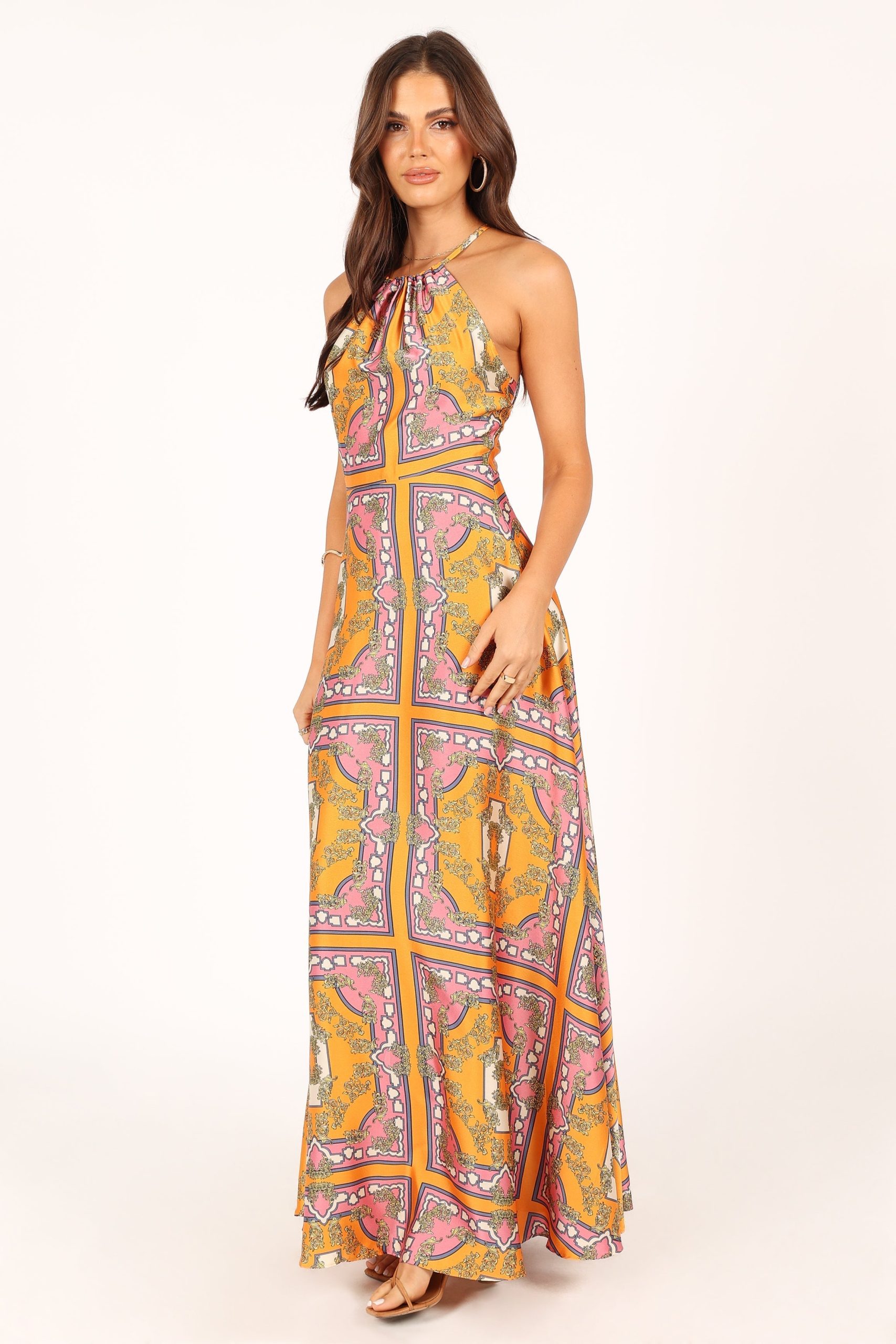 Amara Maxi Dress - Tangerine - Image 7