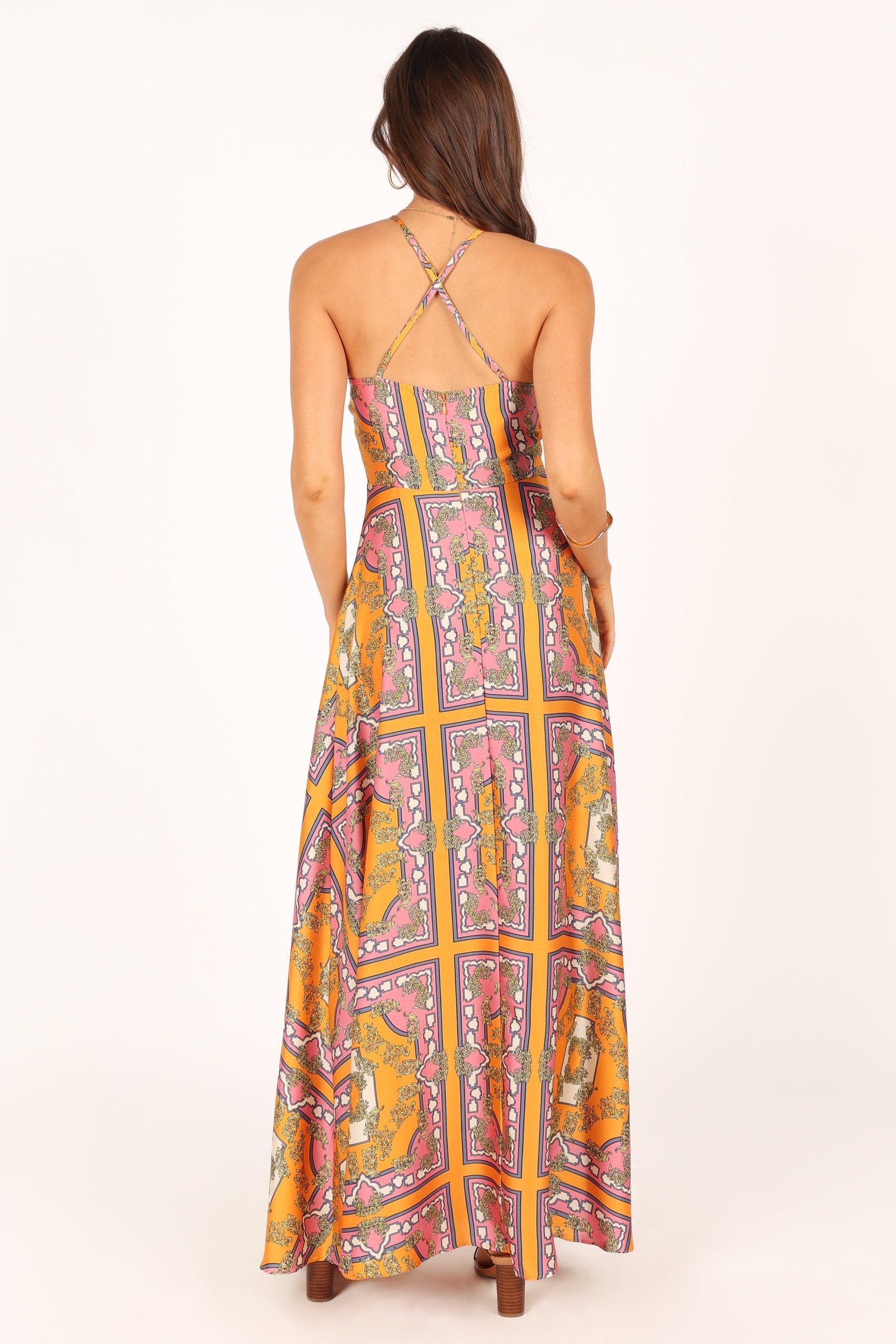Amara Maxi Dress - Tangerine - Image 10