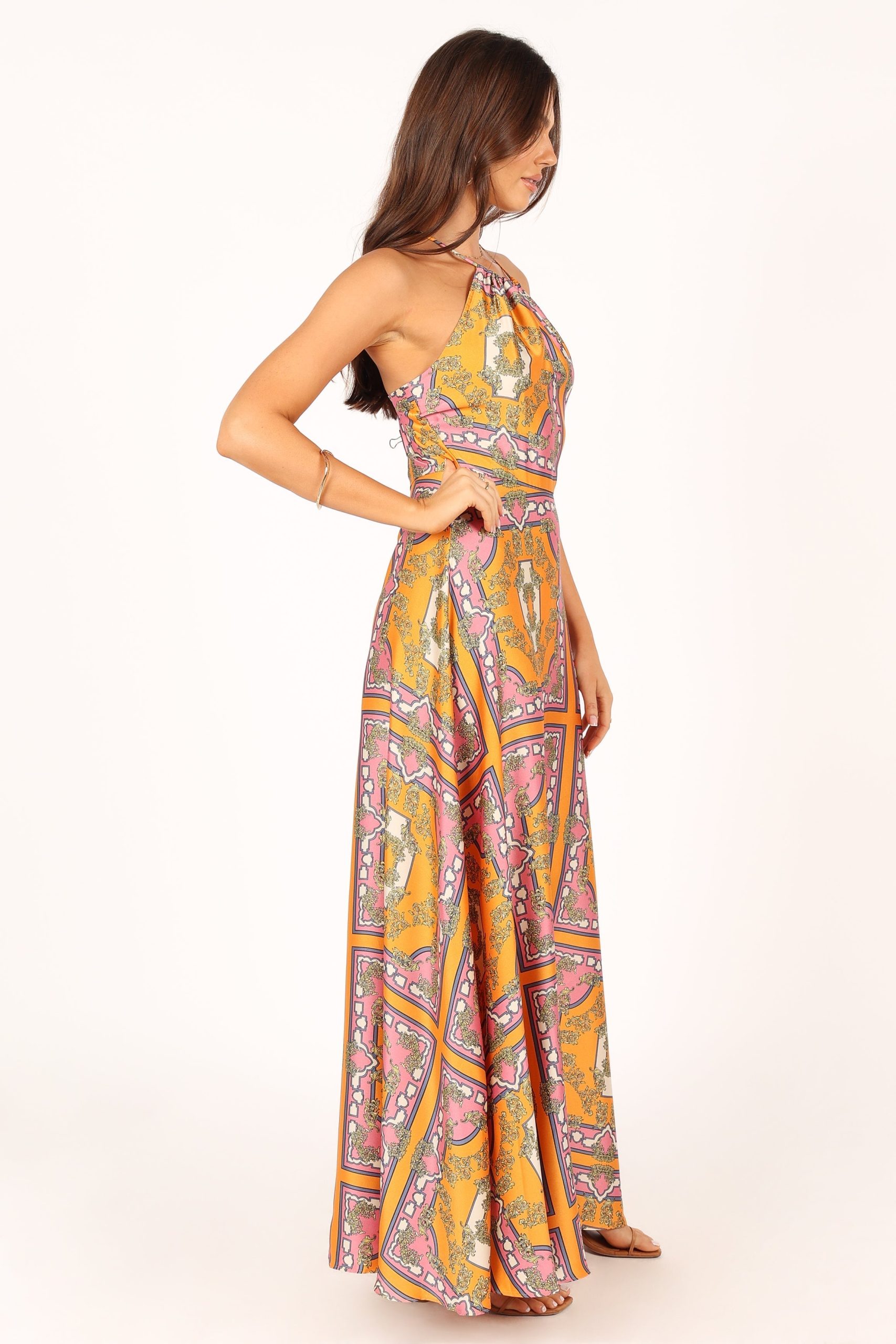 Amara Maxi Dress - Tangerine - Image 9