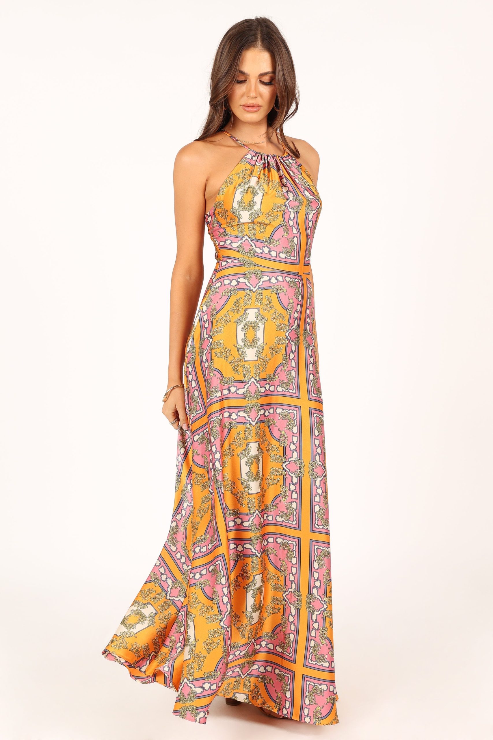 Amara Maxi Dress - Tangerine - Image 11