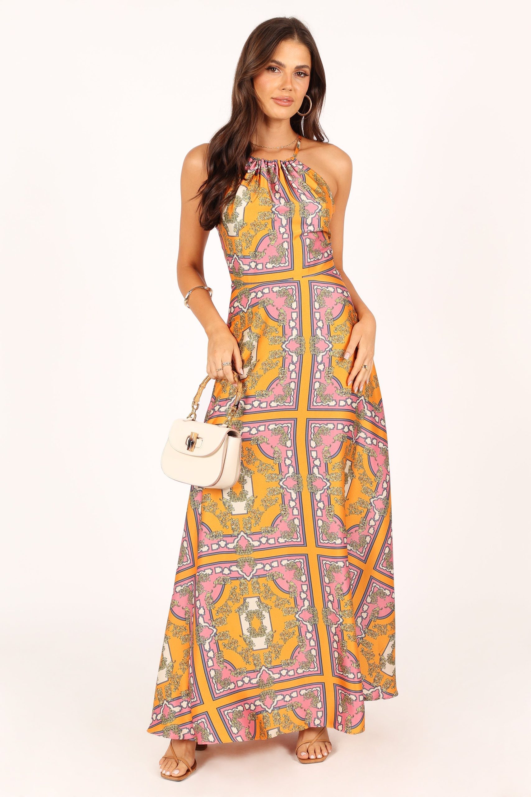 Amara Maxi Dress - Tangerine - Image 12