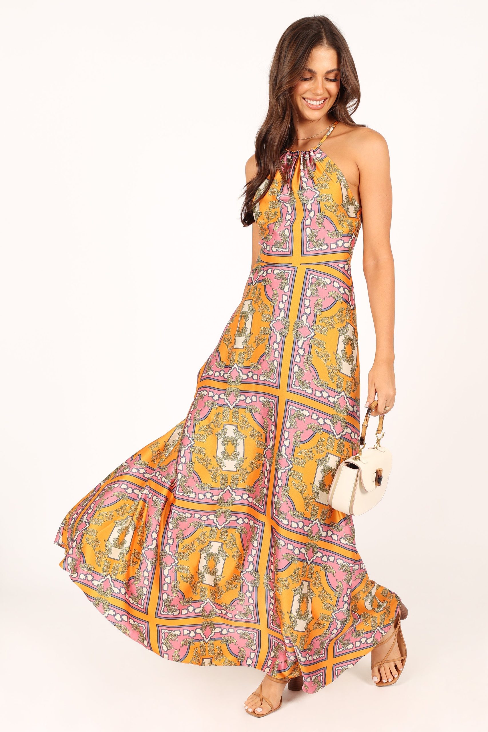 Amara Maxi Dress - Tangerine - Image 13