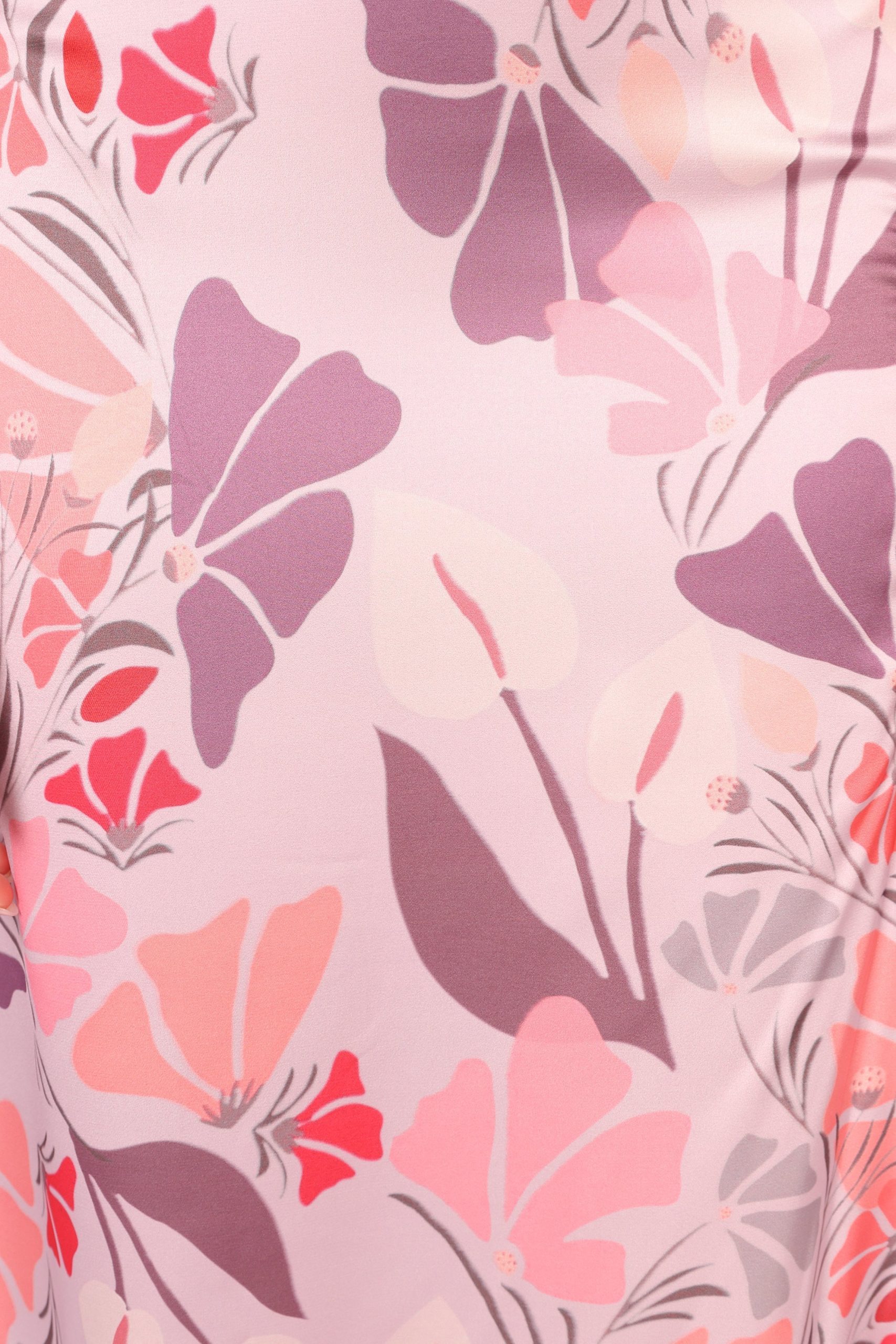 Amelia Halterneck Maxi Dress - Pink Floral - Image 13