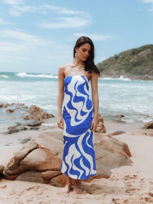 Angel Dress - Blue Swirl