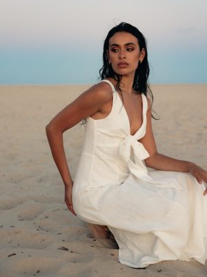 Archer Midi Dress - White