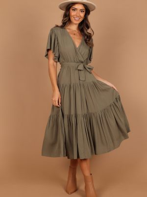 Barker Dress - Olive