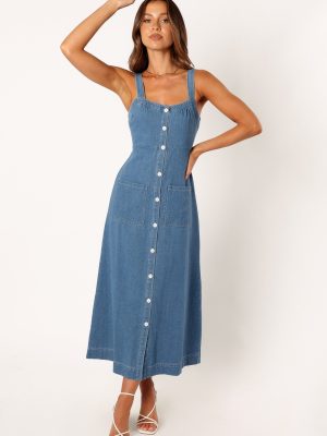 Bettie Midi Dress - Denim