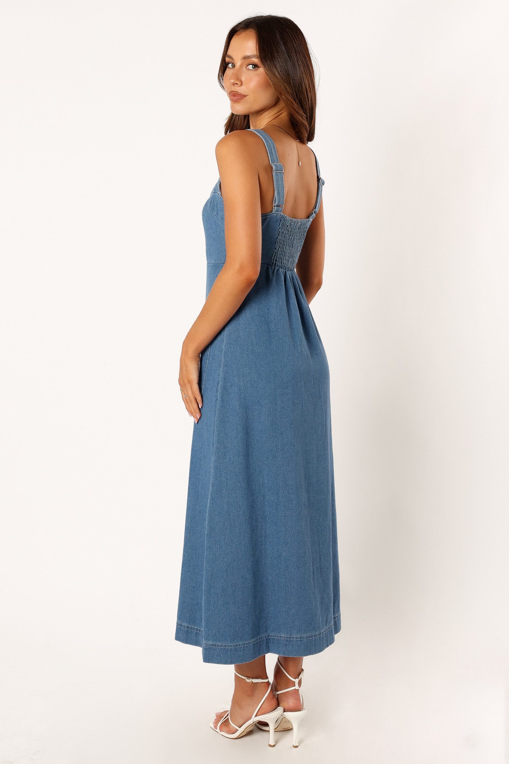 Bettie Midi Dress - Denim - Image 6