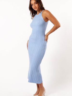 Brighton Maxi Dress - Dusty Blue