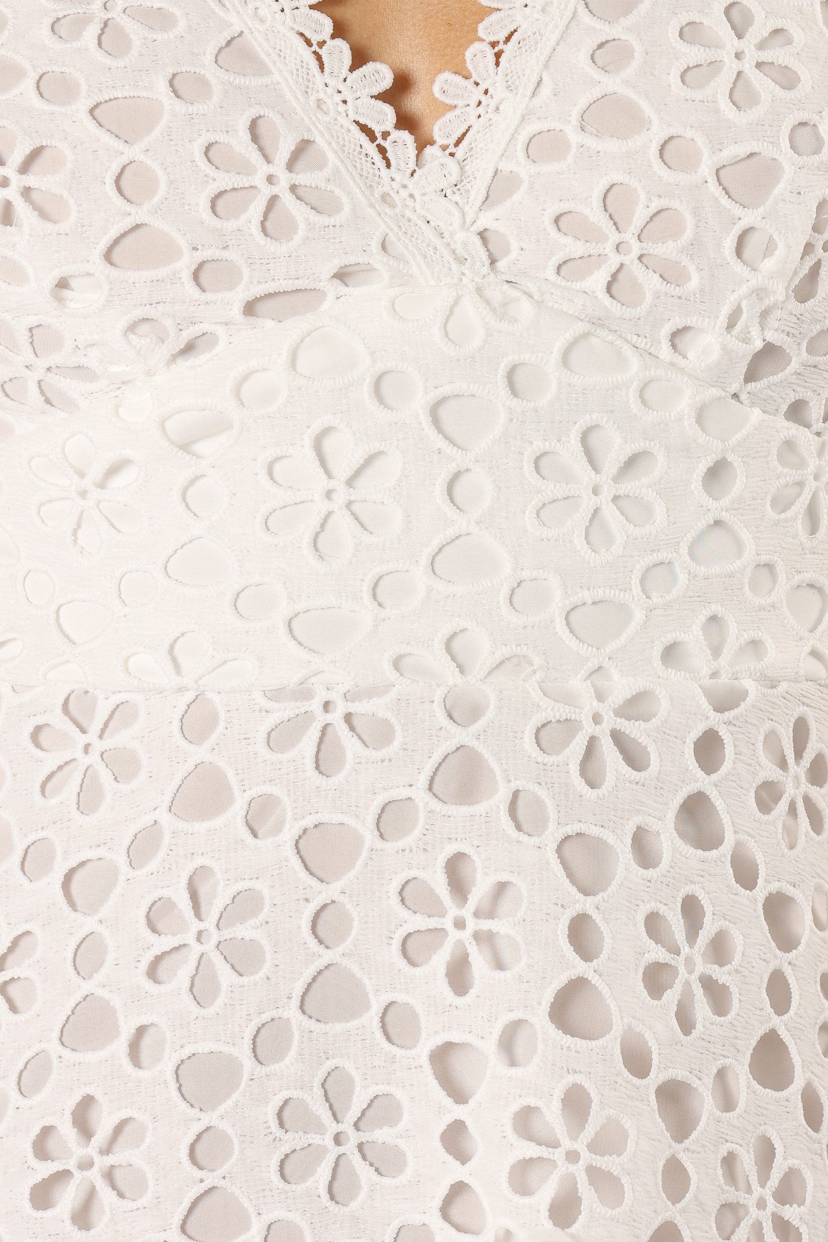 Camellia Midi Dress - White - Image 9