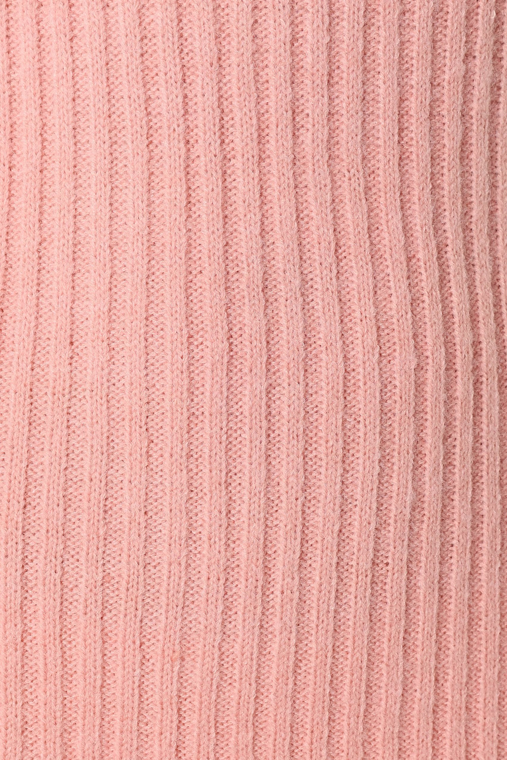 Camryn Puff Sleeve Knit Sweater Midi Dress - Blush - Image 9