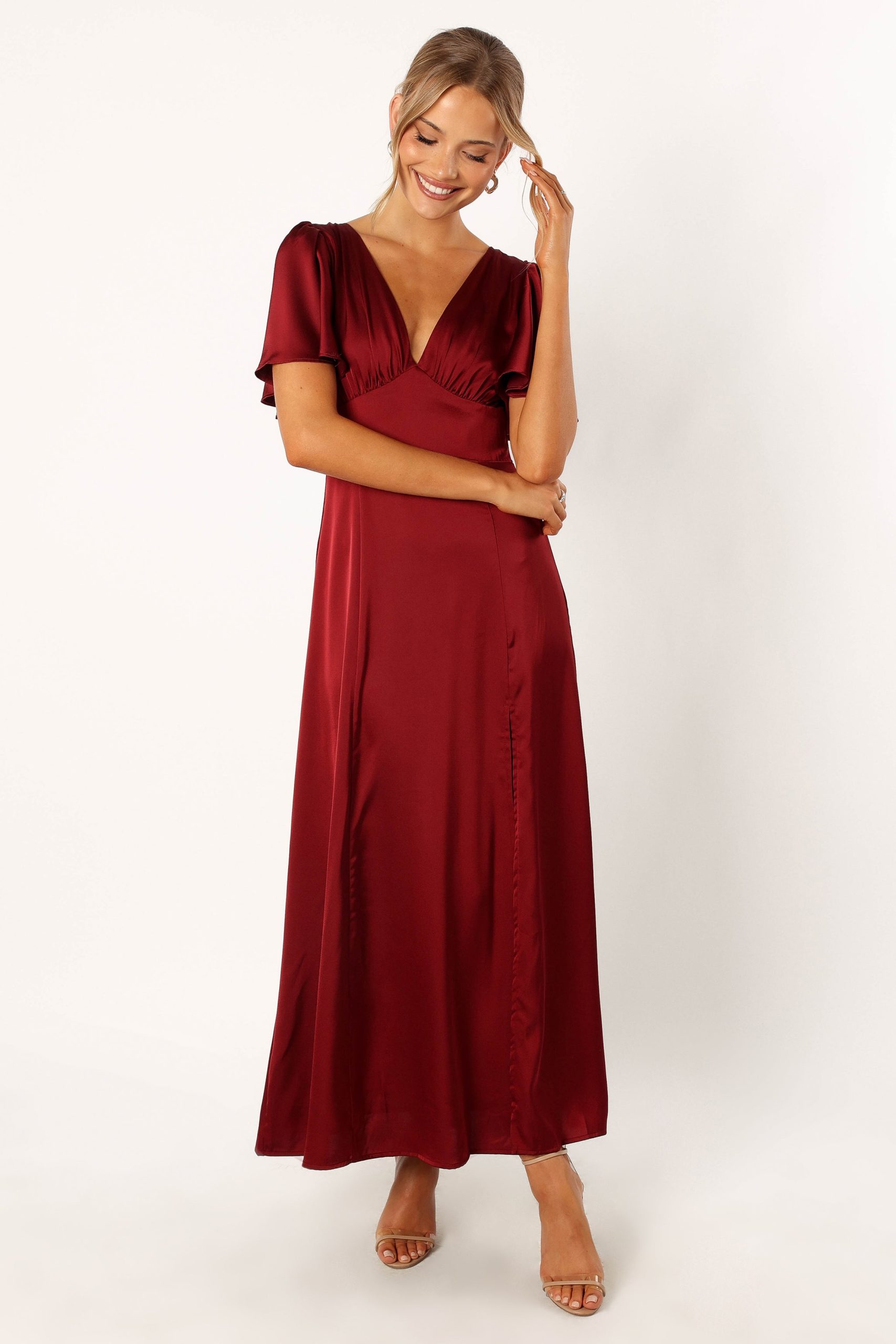 Casper Maxi Dress - Wine - Image 5