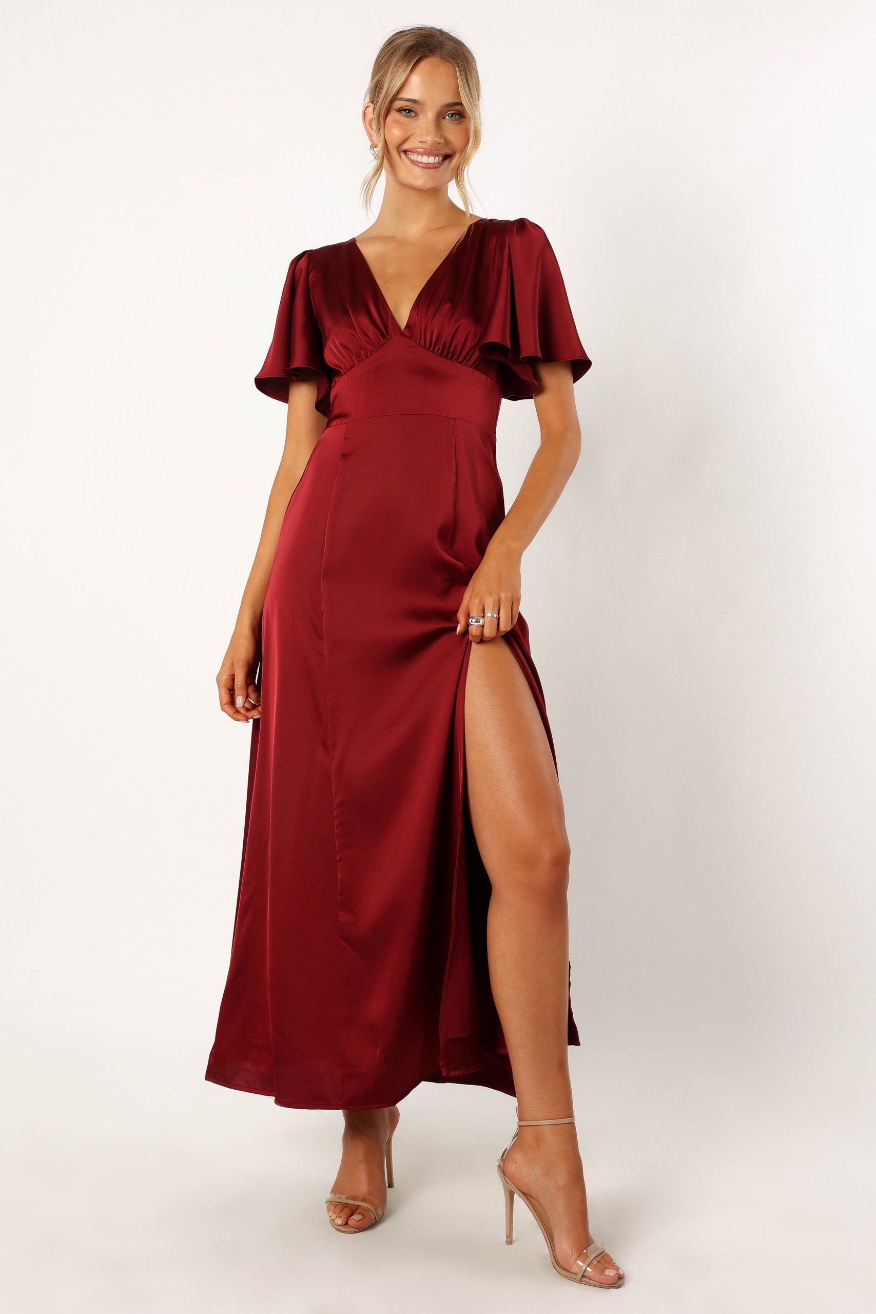 Casper Maxi Dress - Wine - Image 7