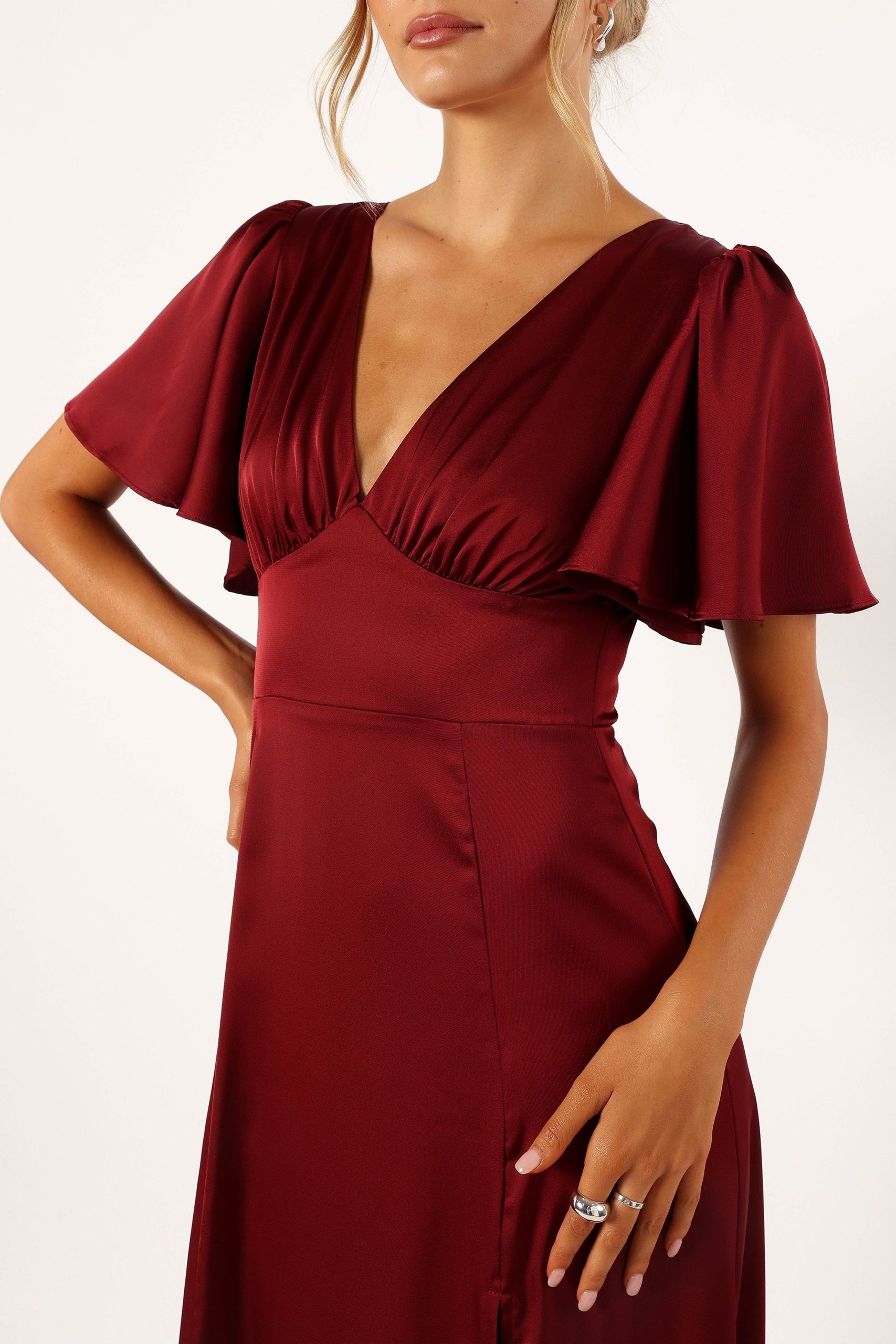 Casper Maxi Dress - Wine - Image 9