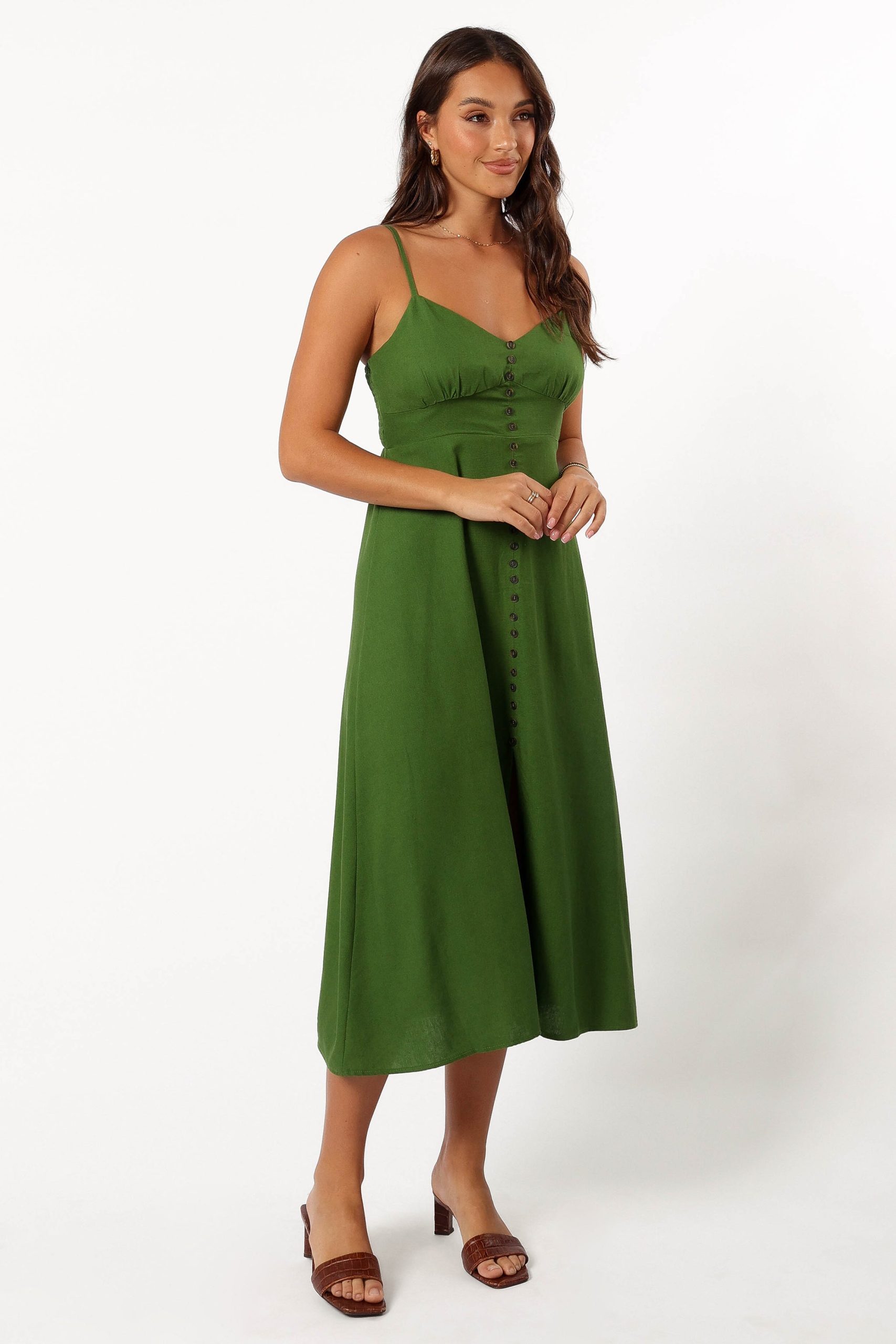 Darby Midi Dress - Ibiza Green - Image 8