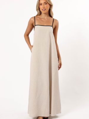 Elliana Maxi Dress - Beige