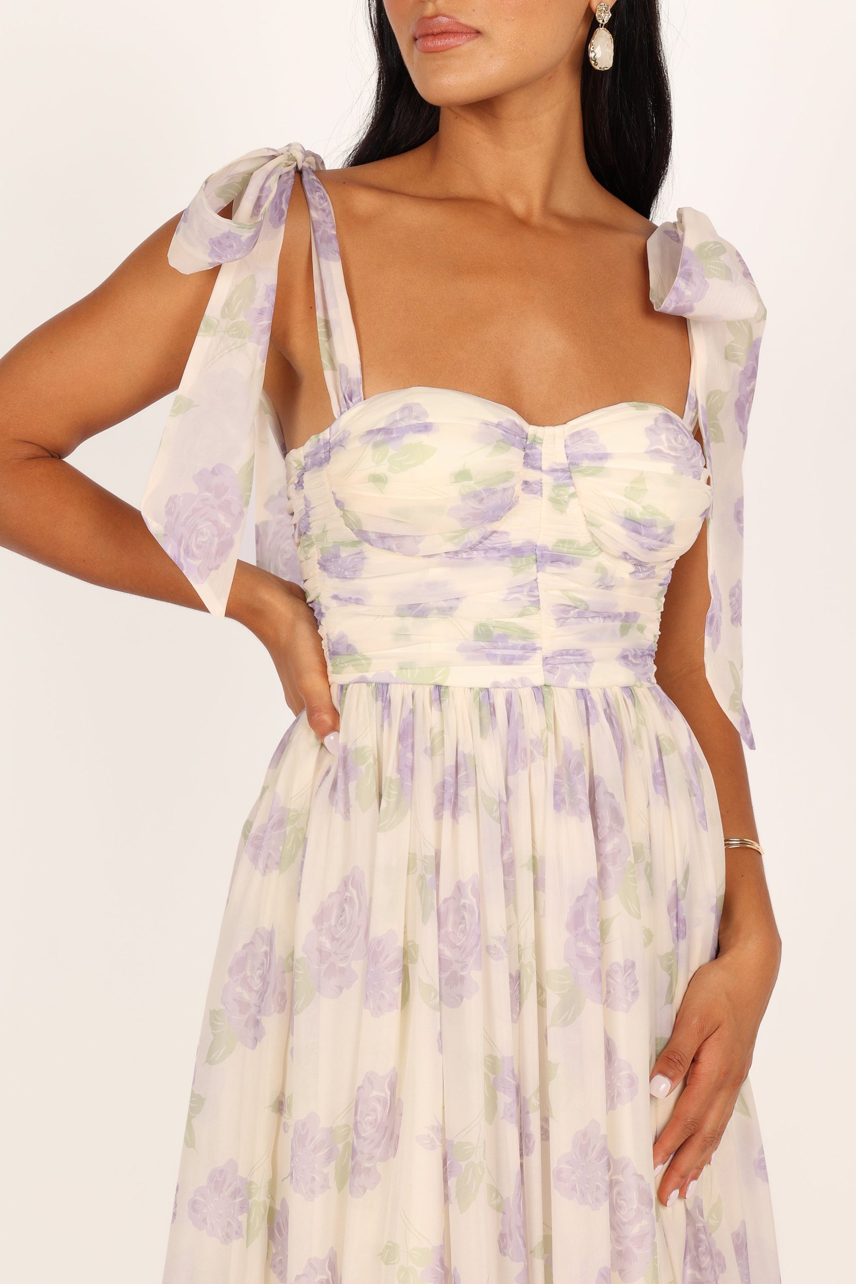 Floret Midi Dress - Lavender - Image 5