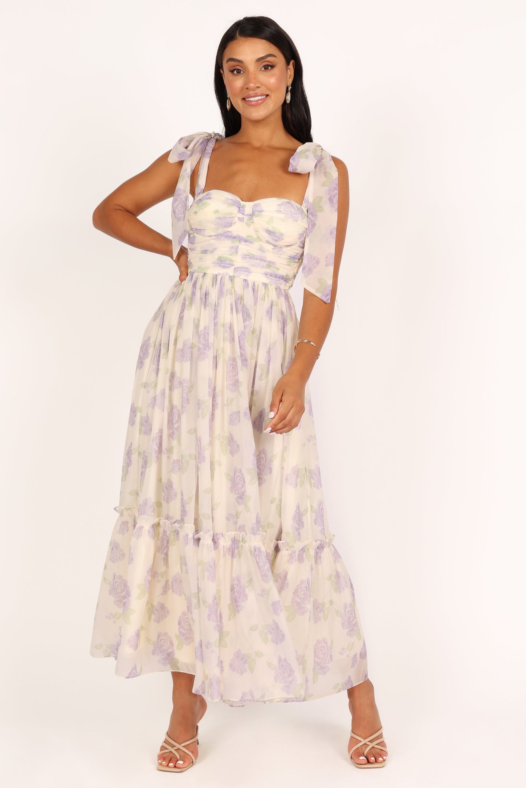 Floret Midi Dress - Lavender - Image 11