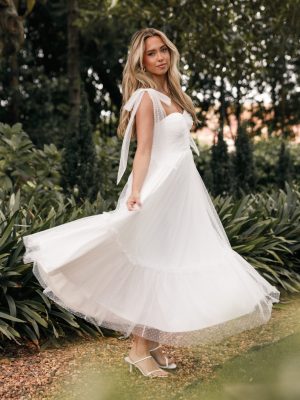 Floret Midi Dress - Off White