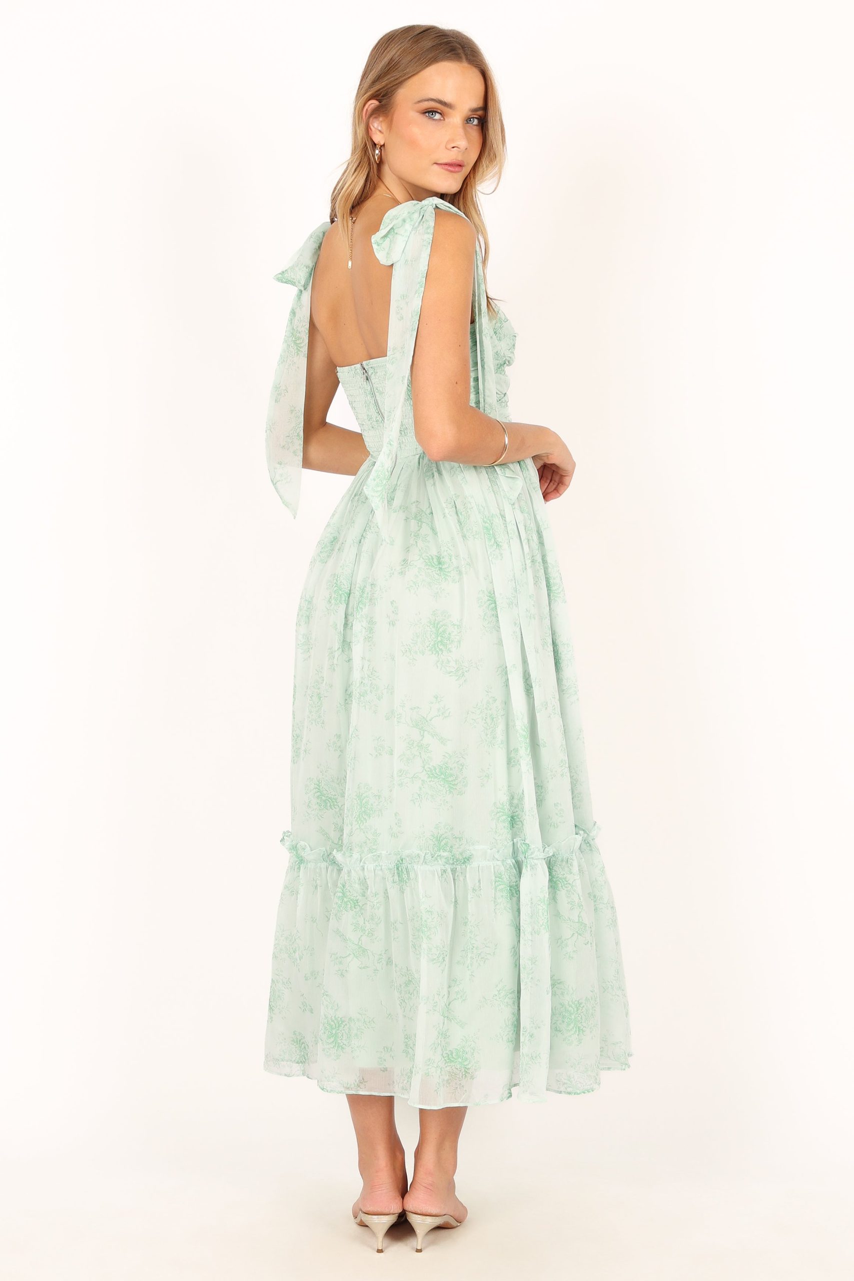 Floret Midi Dress - Sage - Image 3