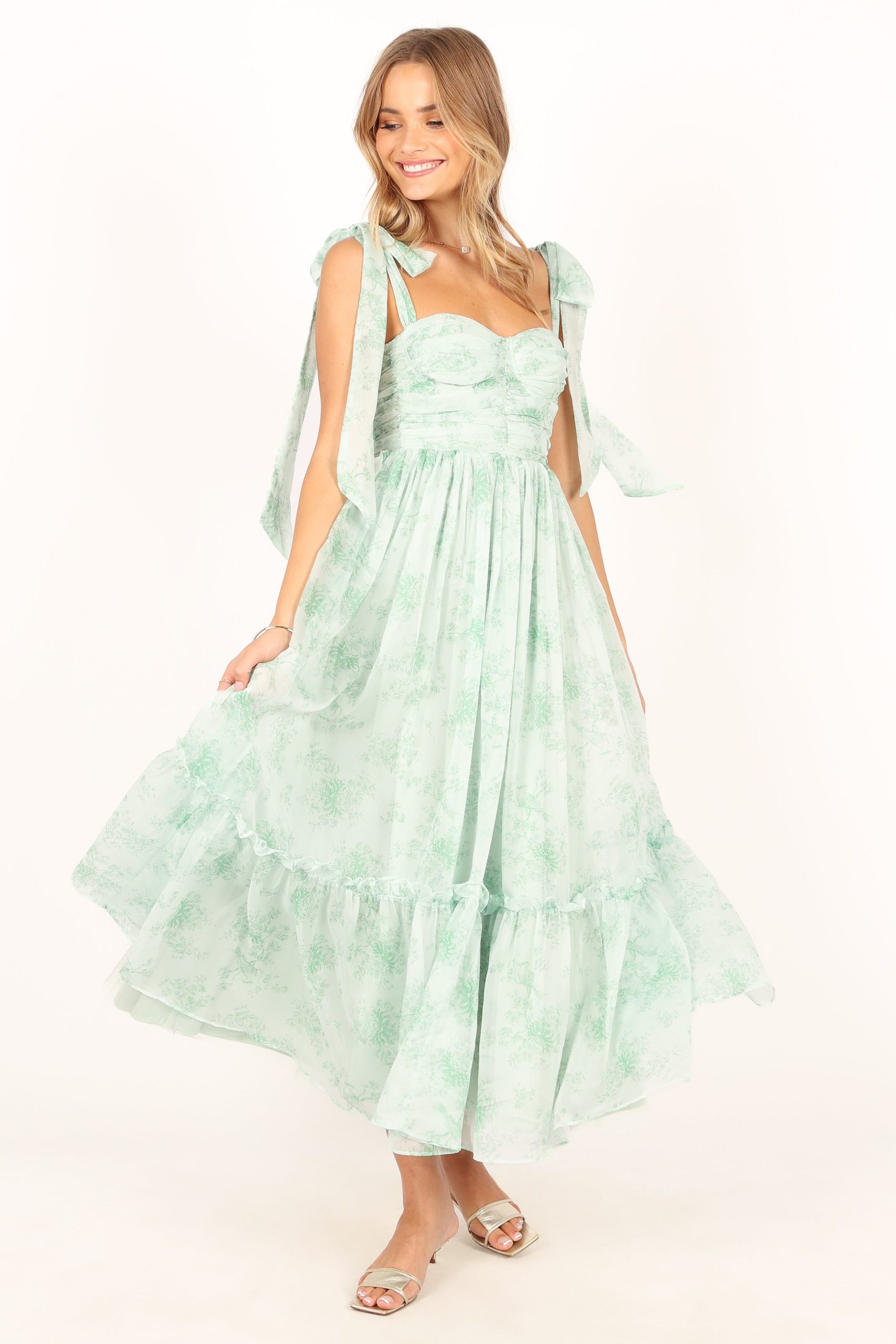 Floret Midi Dress - Sage - Image 4