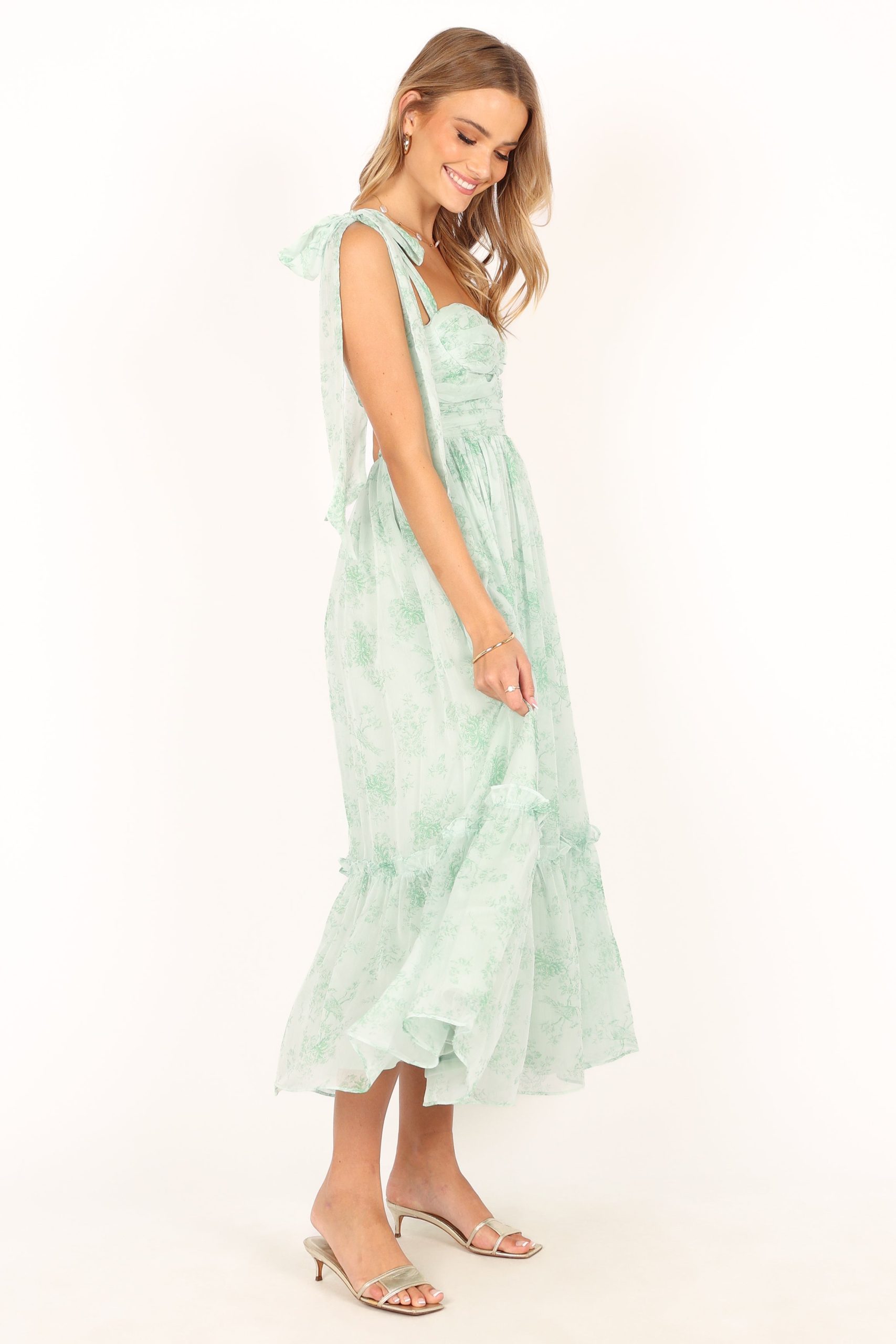 Floret Midi Dress - Sage - Image 7
