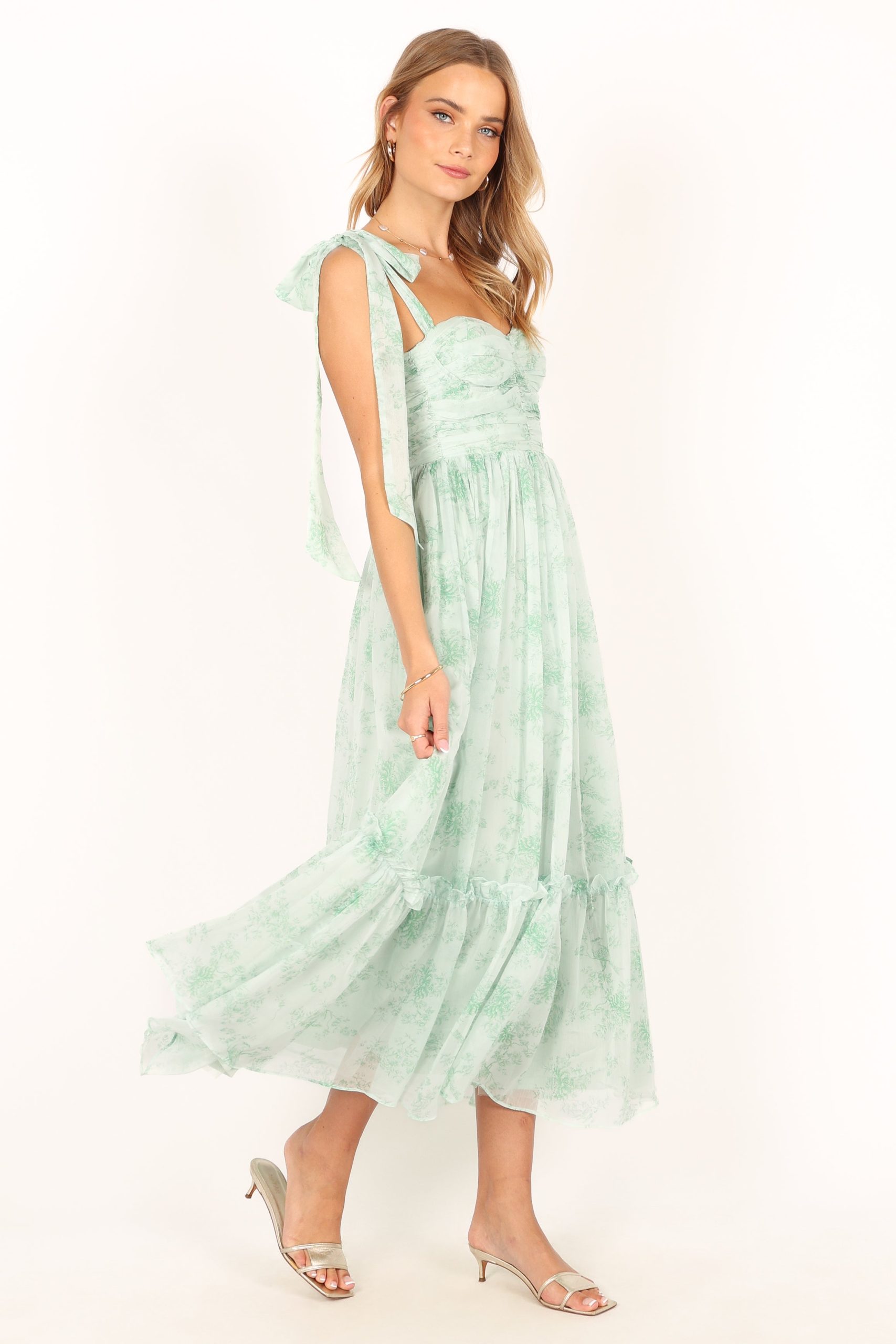 Floret Midi Dress - Sage - Image 8