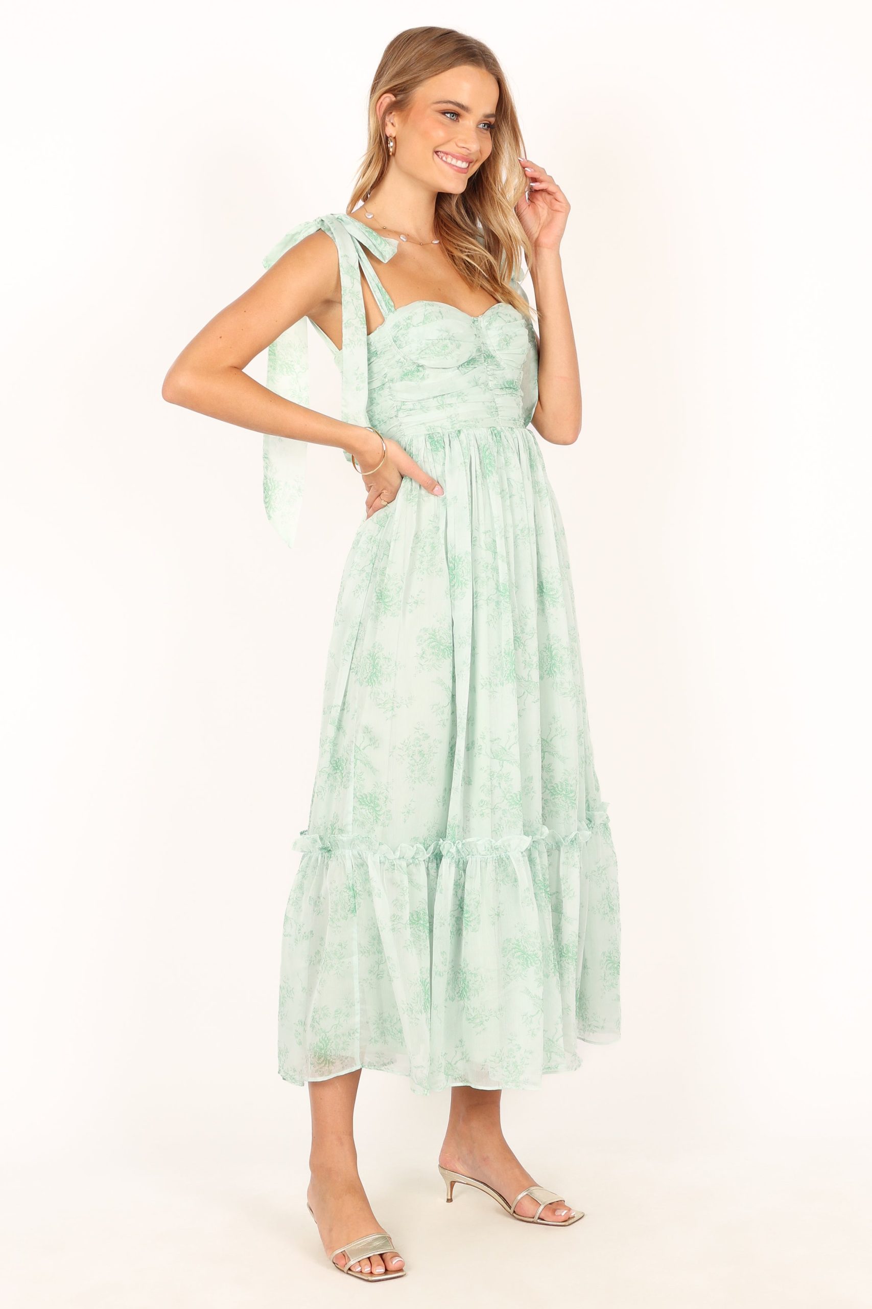 Floret Midi Dress - Sage - Image 9