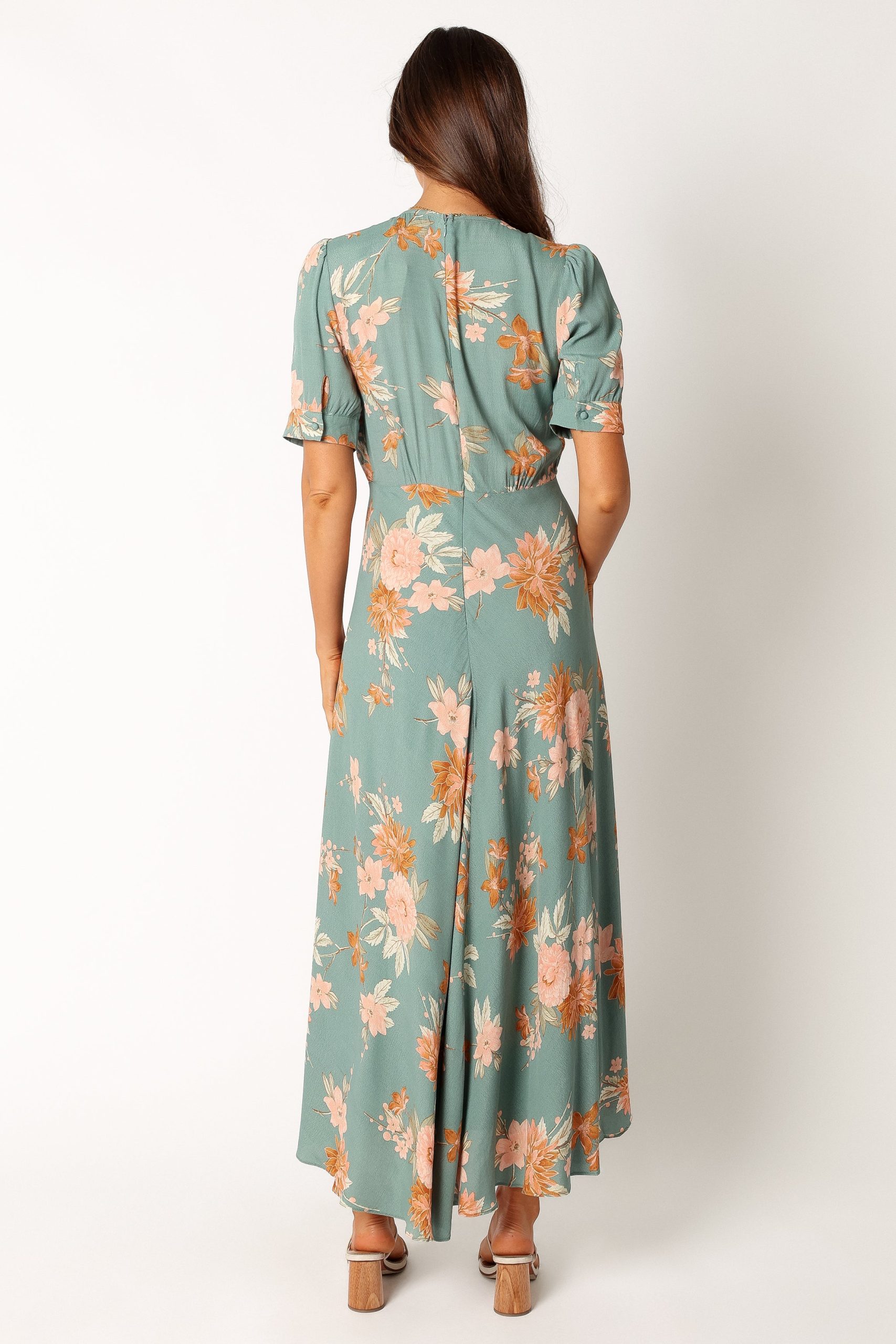 Frampton Midi Dress - Blue Floral - Image 6