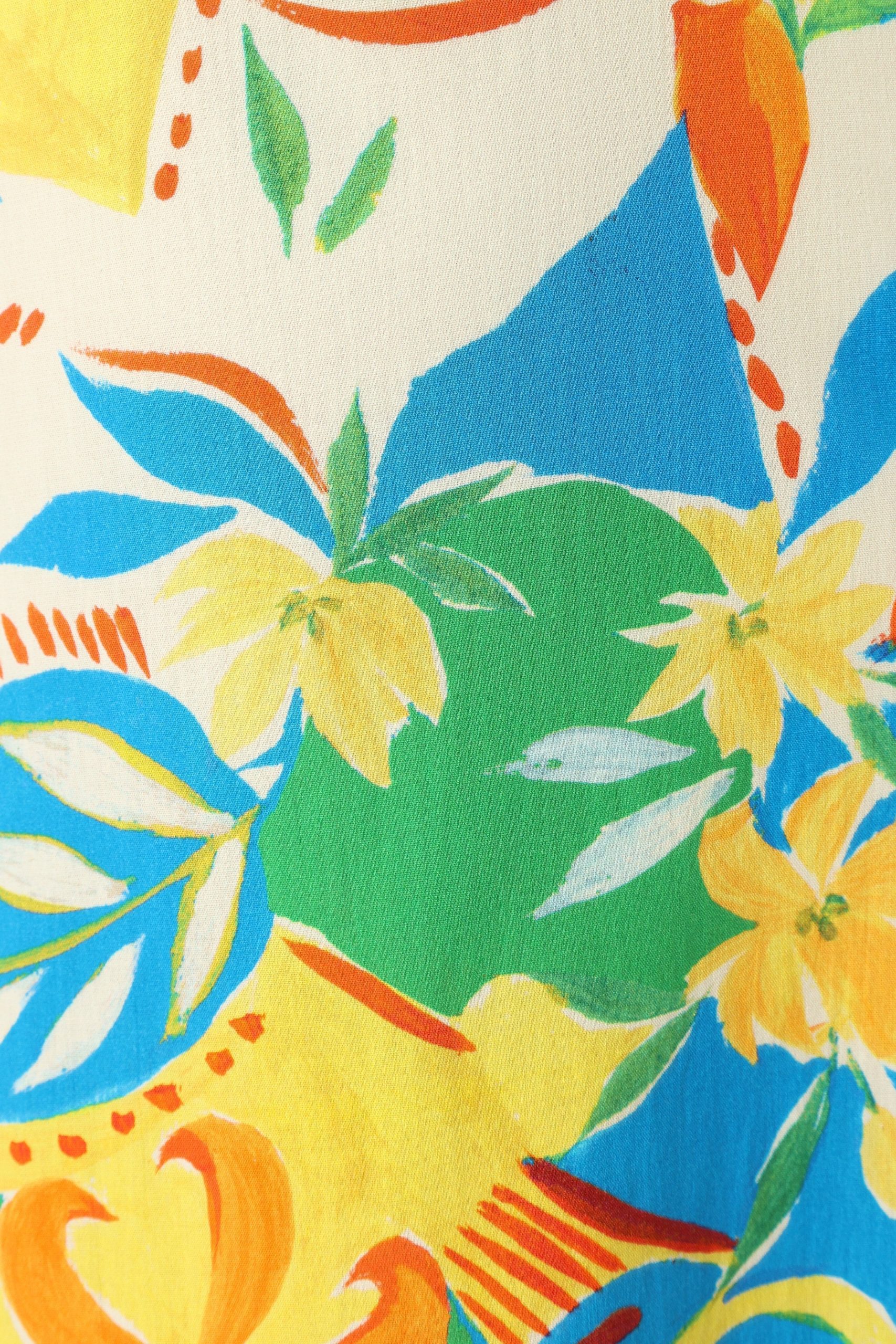 Harriet Strapless Midi Dress - Malta Print - Image 8