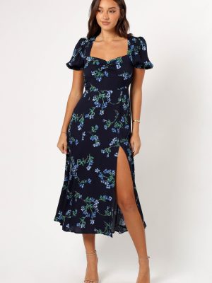 Hendrix Midi Dress - Midnight Blues