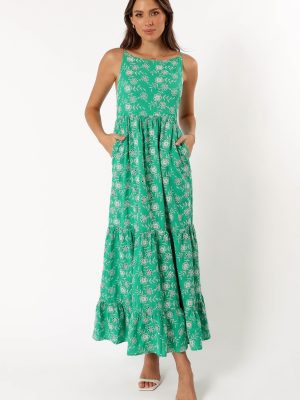 Jenson Maxi Dress - Green Eyelet