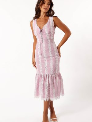 Kennedy Midi Dress - Dark Rose