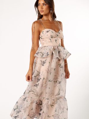 Kennie Midi Dress - Pink Floral