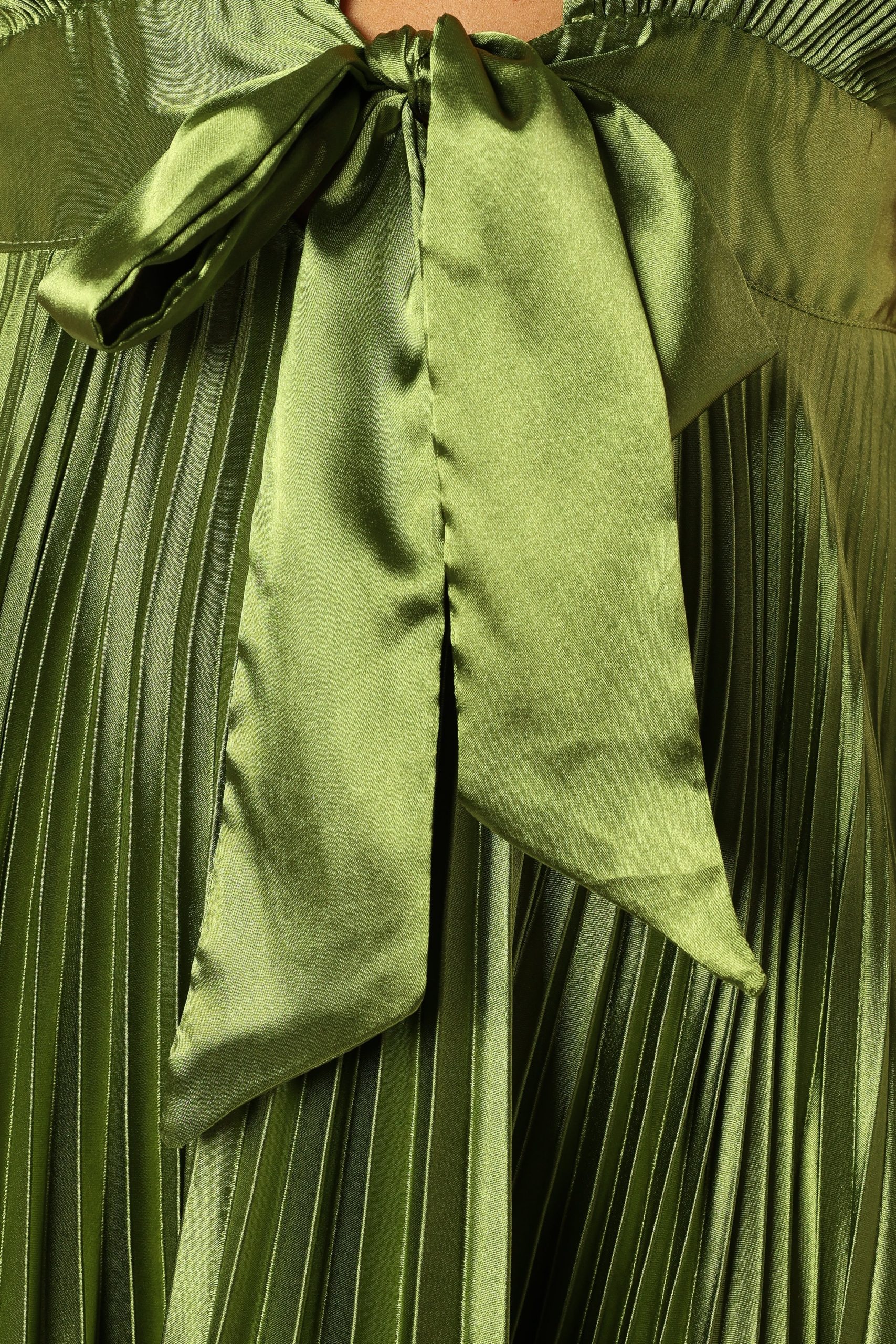 Kris Pleated Maxi Dress - Martini Olive - Image 10