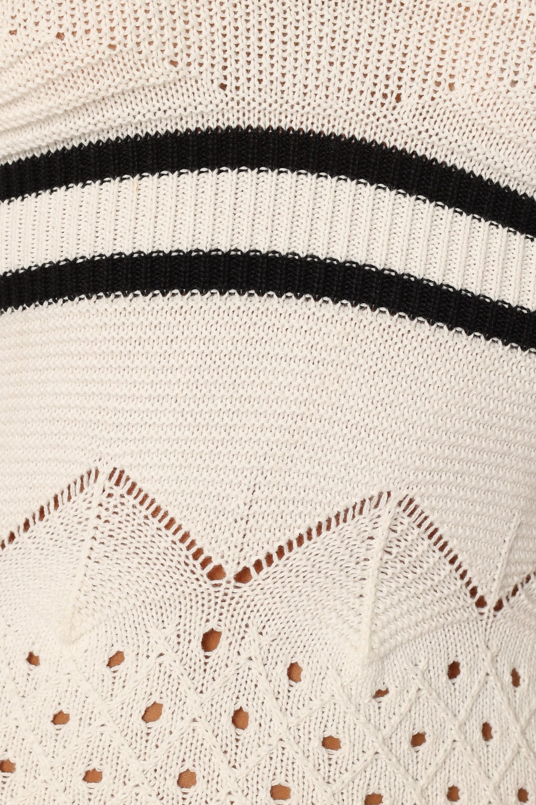 Landon Midi Dress - Black White - Image 8