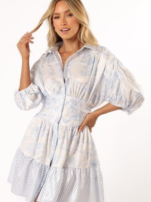 Leigha Mini Dress - Blue