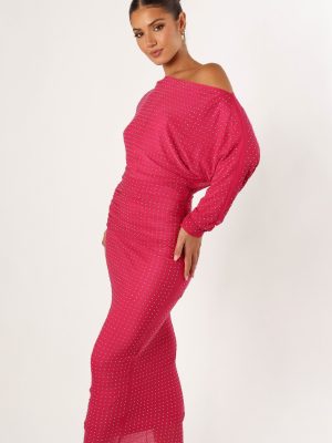 Loeve Long Sleeve Midi Dress - Pink