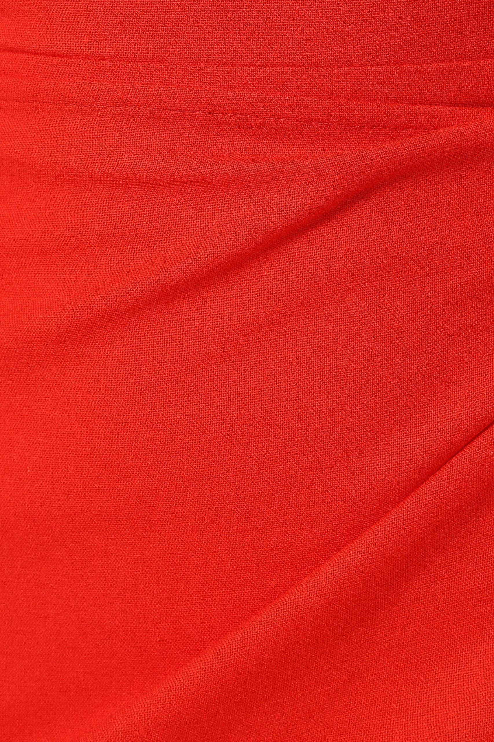 Misty Wrap Midi Dress - Red Rogue - Image 10