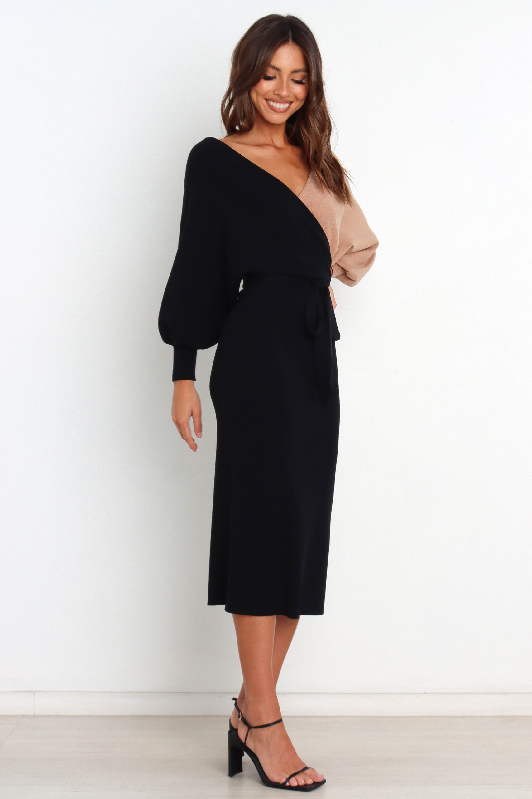 Nate Dress - Black/Beige - Image 4
