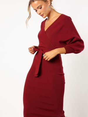 Nate Dress - Merlot