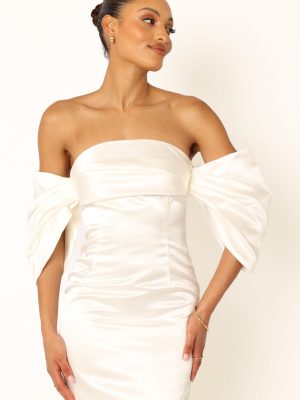 Nisha Strapless Mini Dress - White